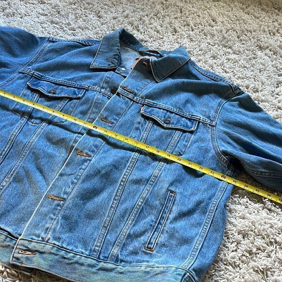Vtg 1990s Levi's 70507 Blue Denim Jean Trucker Jacket XL - Picture 6 of 12